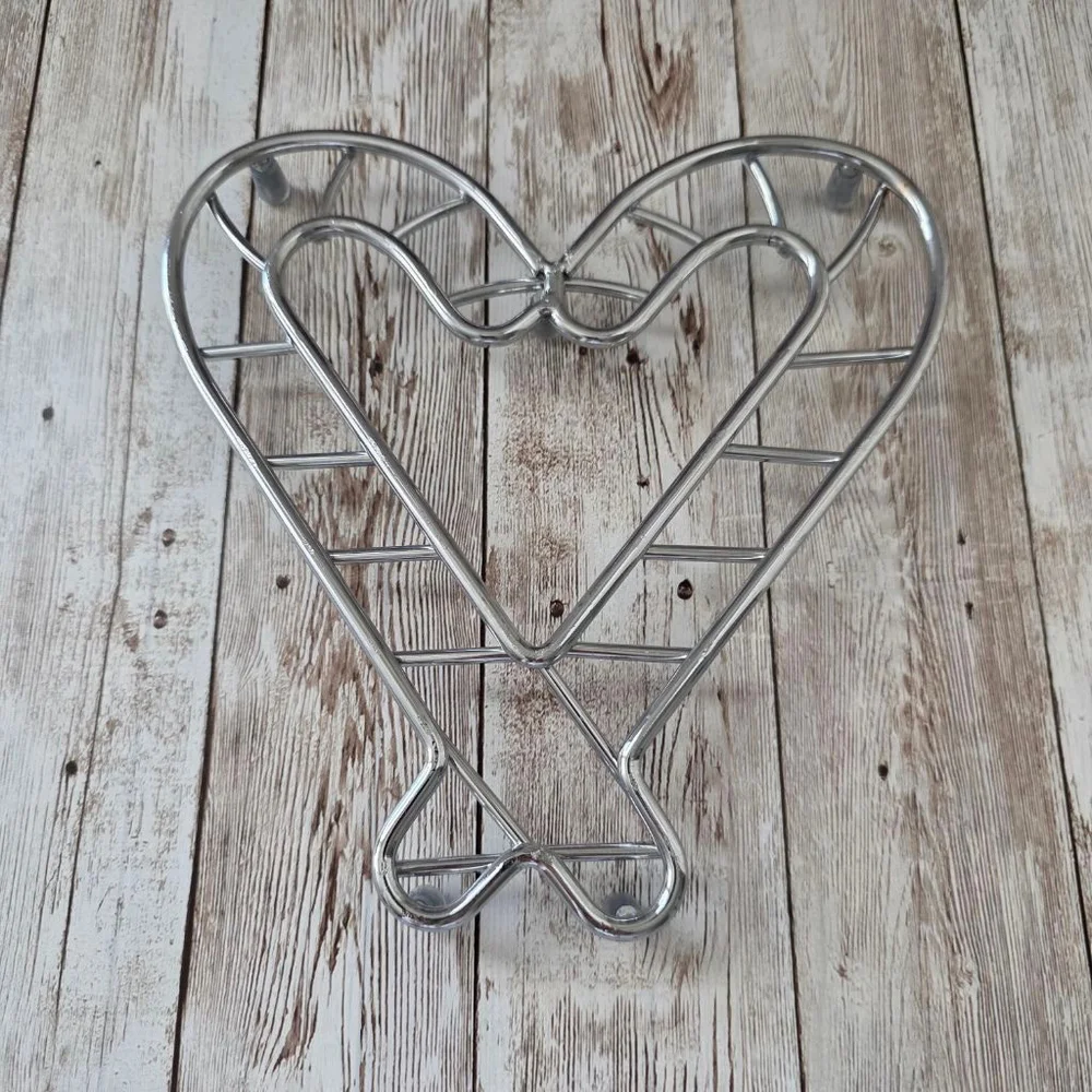 Silver Heart Shaped Trivet